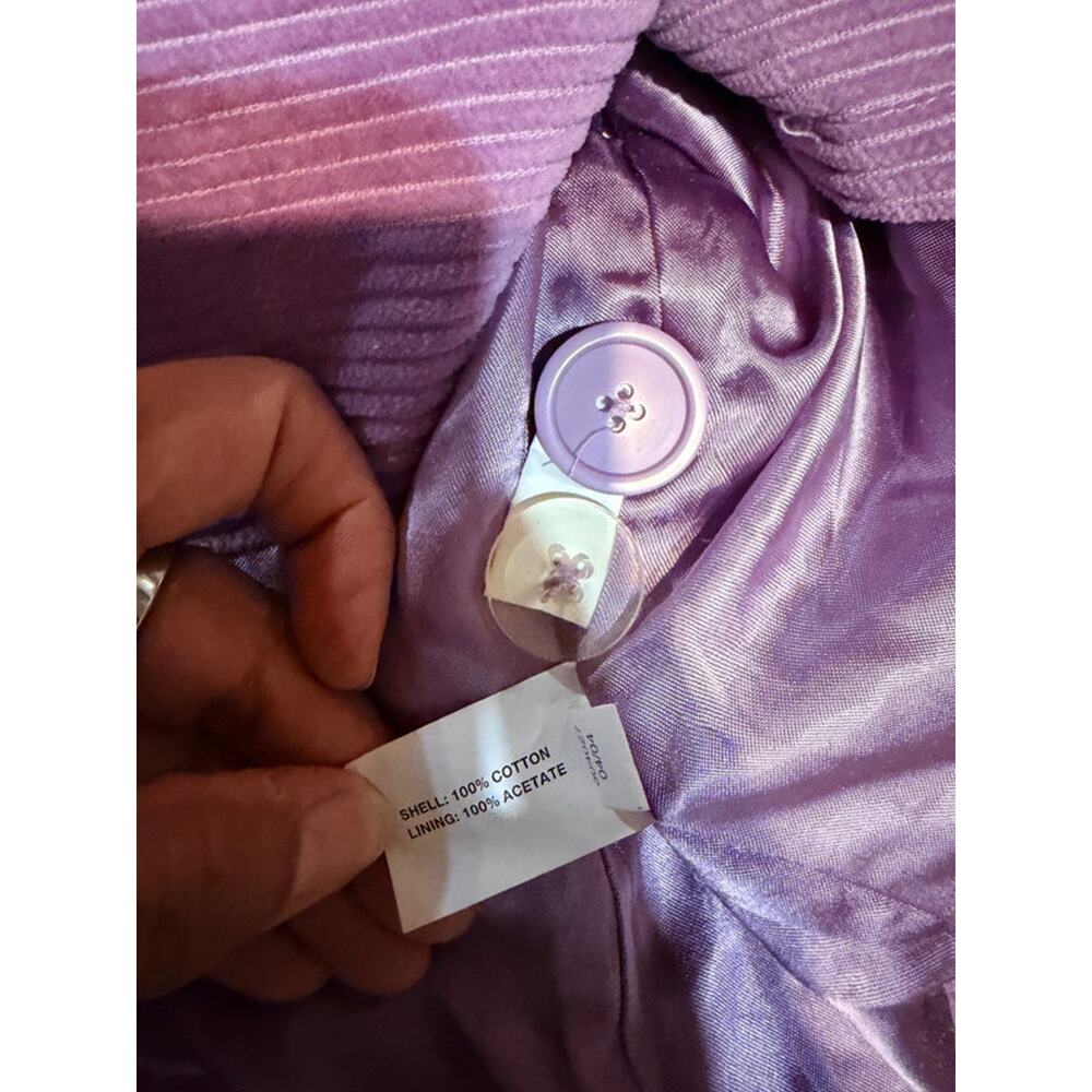 Gap Lavender 100% cotton corduroy blazer euc s 1919 - Picture 3 of 6